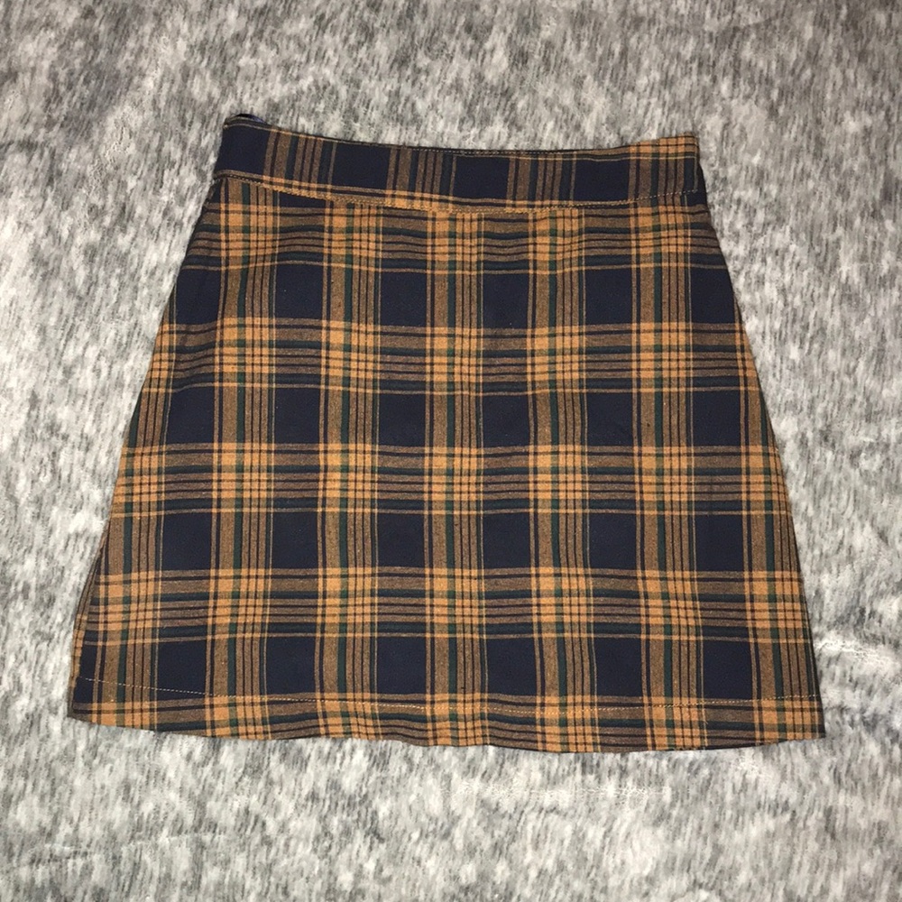 Mini plaid skirt